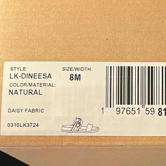 Lucky Brand Dineesa Studded Two Band Flat Sandals NIB Size 8 - Picture 7 of 7